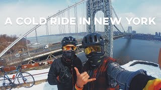 A below freezing ride in New York w/ VeloGuide