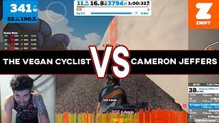 The Vegan Cyclist VS Cameron Jeffers RACE UP...