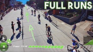 My FULL runs at the RedBull Bay Climb w/power...