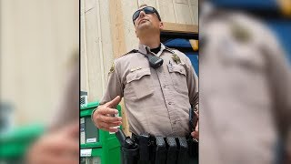Confronting the sheriff who buzzed me on my...