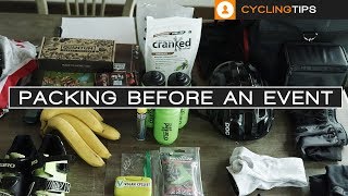 Preparing The Night Before A Cycling Event...