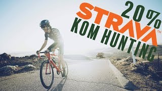 STRAVA KOM HUNTING ON A 20% CLIMB (400watts...