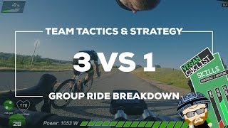3 VS 1 Break-A-Way (Group/Race Ride Breakdown...