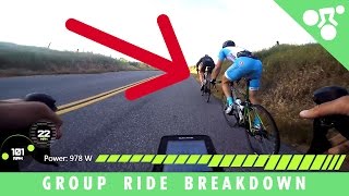 Cycling Group Ride Breakdown & Tactics...