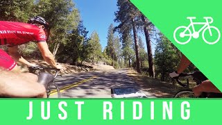 Cycling in the California mountains (Mariposa CA)