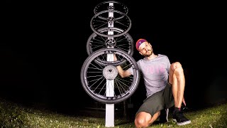 Bike room upgrade: DIY wheel totem pole