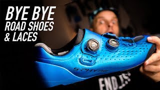 Leaving road shoes and laces behind! Shimano...