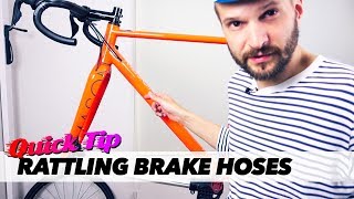 Fixing rattling noisy brake hoses. Quick Tip