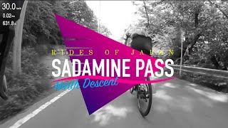 Descending Sadamine Pass North. Cycling in...