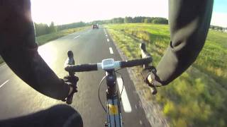 GoPro Helmet cam road cycling 'Tour de Infjärden'