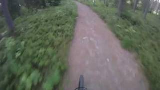 mtb trail riding with gopro helmet cam