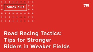Road Racing Tactics: Tips for Stronger Riders...