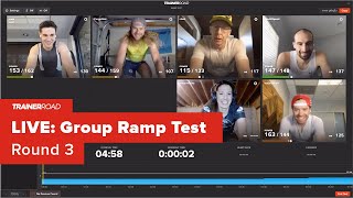 LIVE: TrainerRoad Group Ramp Test – Round 3