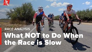 What NOT to Do When the Race is Slow