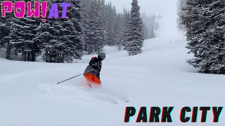 Skiing Advanced Terrain at Park City Mountain...
