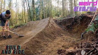 Building and Riding a Weird Berm Hip Jump at...