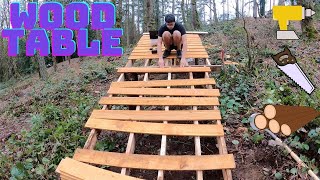 Building a Wood Tabletop Jump at My Backyard...