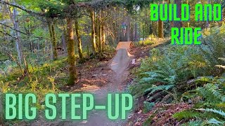 Building and Riding a CRAZY Wooden Step up in...