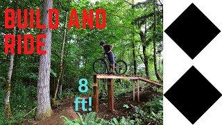 Building and Riding a HUGE Backyard MTB Drop