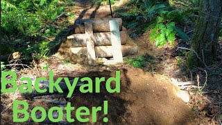 Building a fun jump at my Backyard Trails