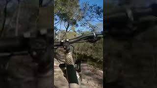 Fast run down a loose track #shorts #mtb #asmr...