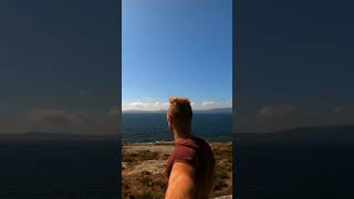 Vistas desde una parte de la illa de Arousa ..