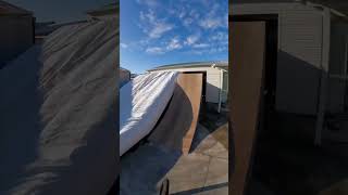 Crazy backyard Mtb quarterpipe!
