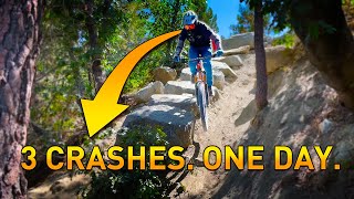 We rode the HARD trails then this happened.