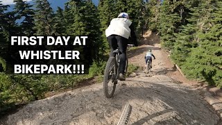 FIRST DAY AT WHISTLER BIKEPARK!!!
