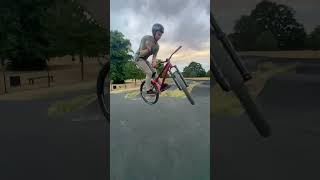 Bunny hop bar spin! #mtb #biking #fun...