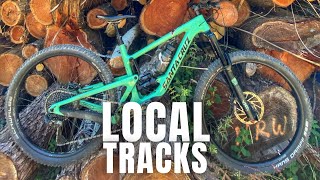 RIDING TRICKY MTB SINGLETRACK TRAILS