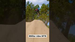 BMX Pro Brad Simms takes on MTB jumps.