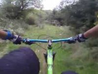 Riding hardtail at local trail