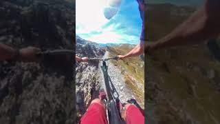 Riding an Exposed Ridge Line in the French...