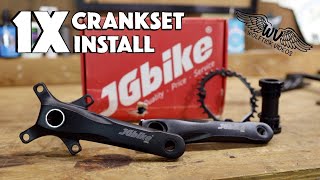 JG Bike Crankset Install 'Wolftick Style'