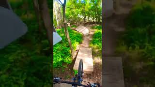 Day 3 of 7 riding my Backyard trail #mtb #backyard