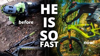 FROM BEGINNER TO SHREDDER | HIS MTB SKILLS...