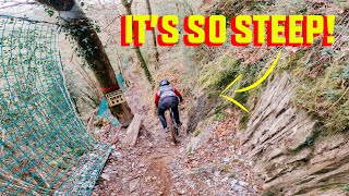 HE RODE DYFI BIKEPARK WITH ONLY ONE BRAKE...
