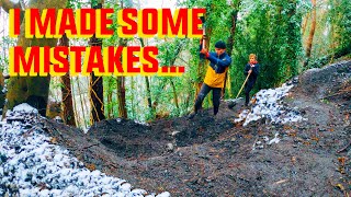 TRAIL BUILDING IN THE SNOW! - LOCKDOWN TRAIL BUILD