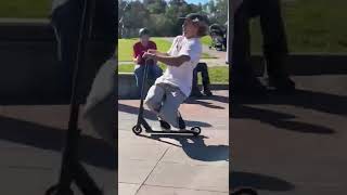 Insane rail tricks on scooter!