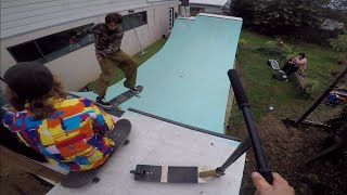 Insane halfpipe made by hand!