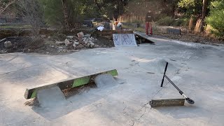 Visiting the old D.I.Y skatepark!