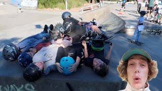 Jumping over kids at the skatepark!