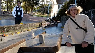 Sneaking into Sydneys best skatepark