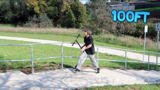 100FT Long rail challenge Behind The Scenes #2