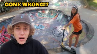 TEACHING MY GIRLFRIEND TO SCOOTER