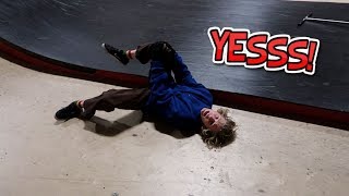 I LANDED A BACKFLIP DROP-IN !