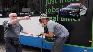 ANGRY BUS DRIVER CALLS THE COPS!