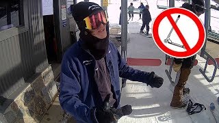 WE GOT KICKED OUT OF THE SNOW…
