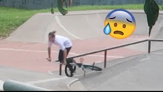 BMX RIDER MEETS CONCRETE